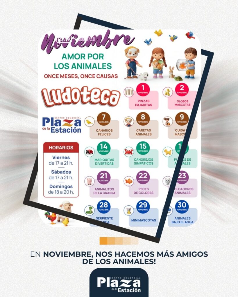 Noviembre en la Ludoteca: Amor por los animales