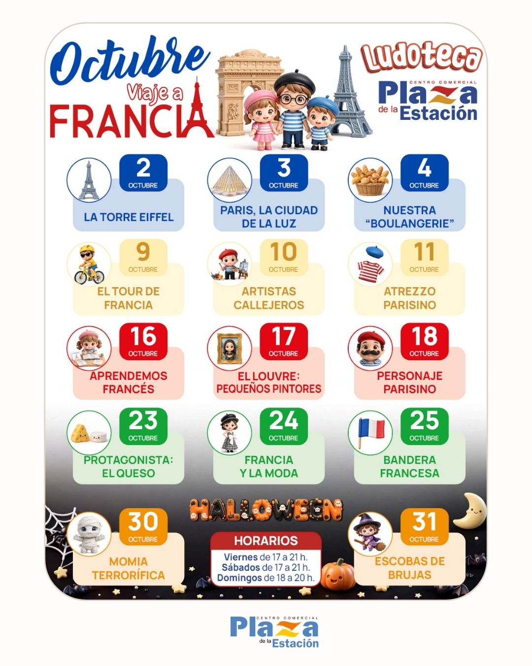 en octubre de camino a francia