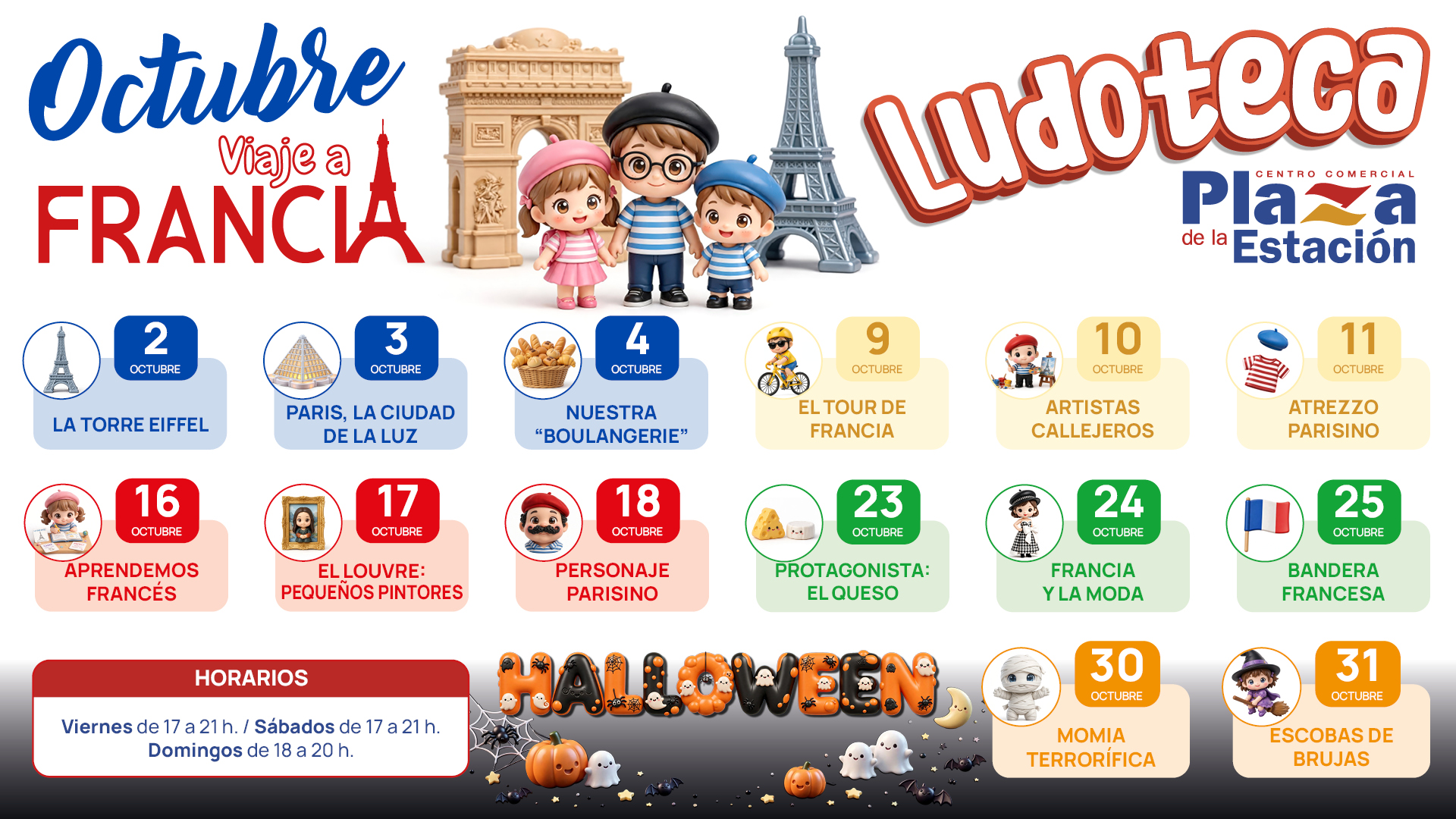 En octubre, de camino a francia